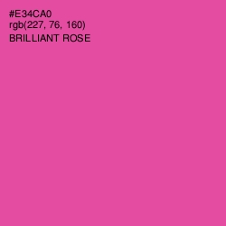 #E34CA0 - Brilliant Rose Color Image